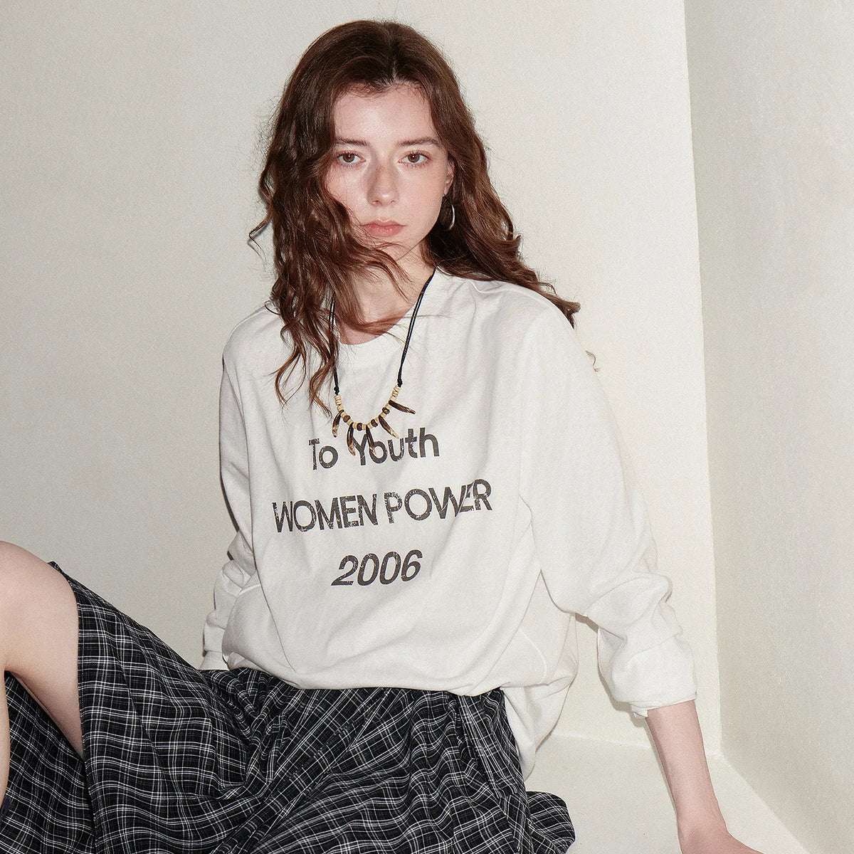 Slogan Long-Sleeve Tee