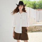 Relaxed Long-Sleeve Button-Up Shirt