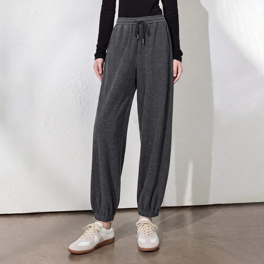 Drawstring Cuffed Jogger Pants