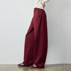 Seamed Curved-Leg Pants
