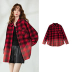 Plaid Relaxed Button-Up Shirt