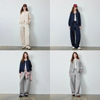 Drawstring Curved-Leg Pants
