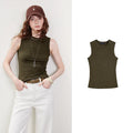 Fitted Crewneck Tank Top