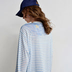 Relaxed Striped Long-Sleeve Tee
