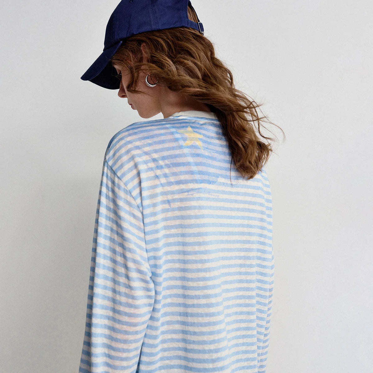 Relaxed Striped Long-Sleeve Tee