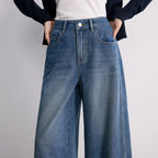 Cropped Wide-Leg Jeans
