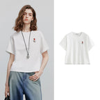 Chest-Motif Relaxed Crewneck Tee