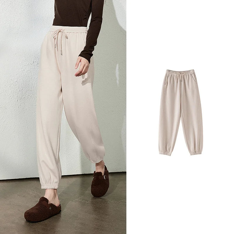 Drawstring Cuffed Jogger Pants