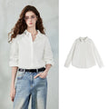 Motif-Detail Long-Sleeve Collared Shirt