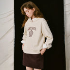 Crest-Motif Relaxed Sweatshirt
