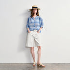 Tie-Neck Open-Knit Top