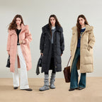 Flap-Pocket Longline Puffer Coat