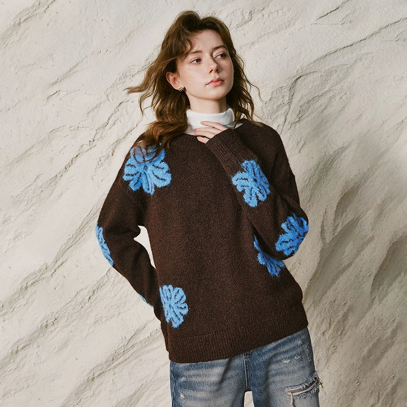 Floral Crewneck Sweater