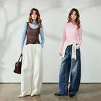 Long-Sleeve Turtleneck Top
