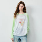 Graphic Colorblock Raglan Tee