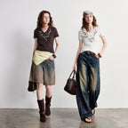 Floral V-Neck Short-Sleeve Tee