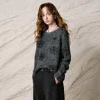 Textured Crewneck Sweater