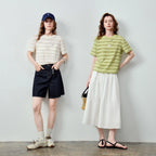 Textured Striped Knit Tee