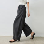 Drawstring Wide-Leg Pants
