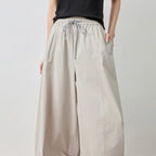 Drawstring Wide-Leg Pants