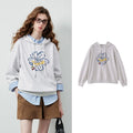 Floral Graphic Pullover Hoodie