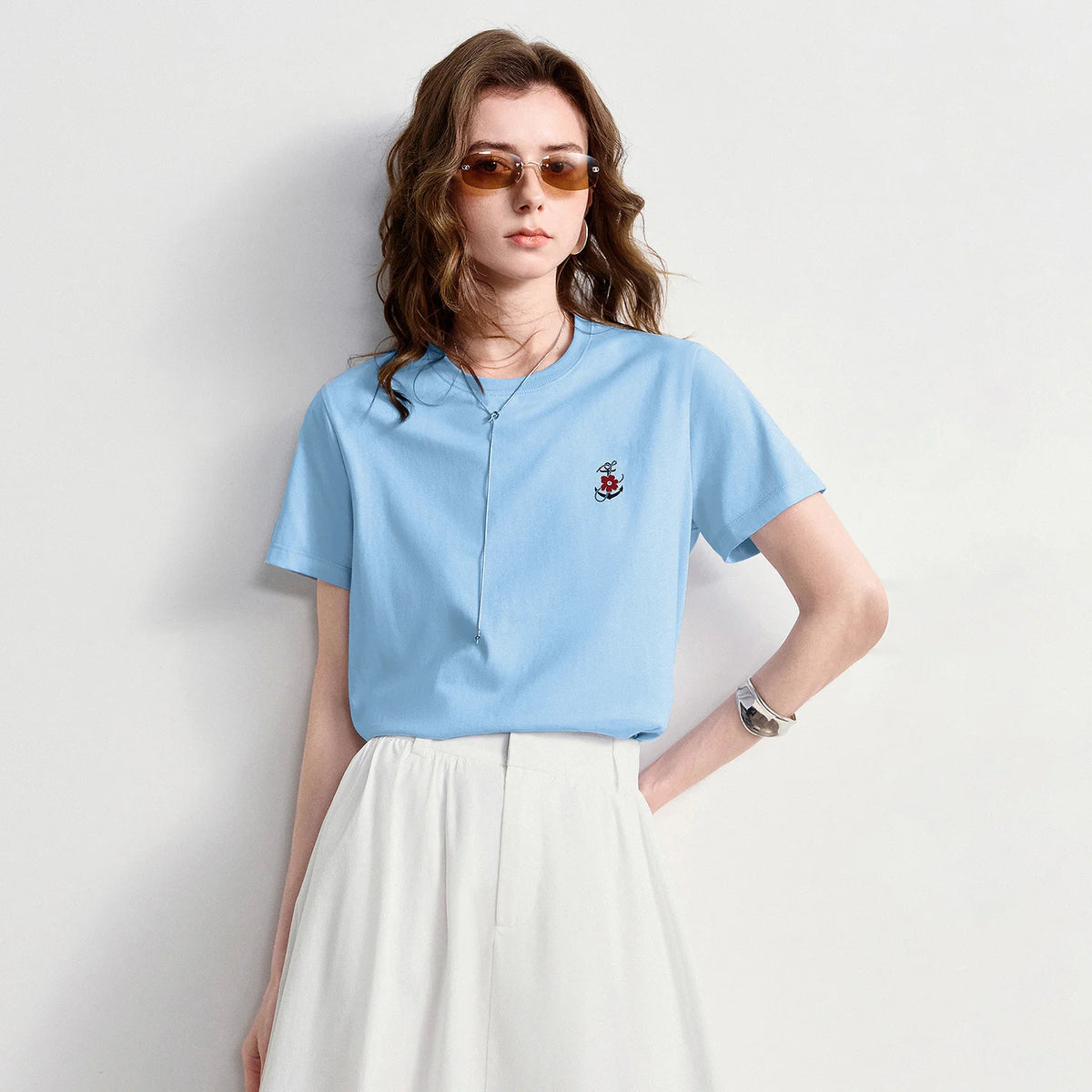 Graphic Short-Sleeve Henley Tee