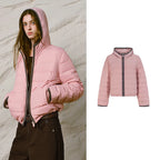 Quilted Hooded Zip Jacket