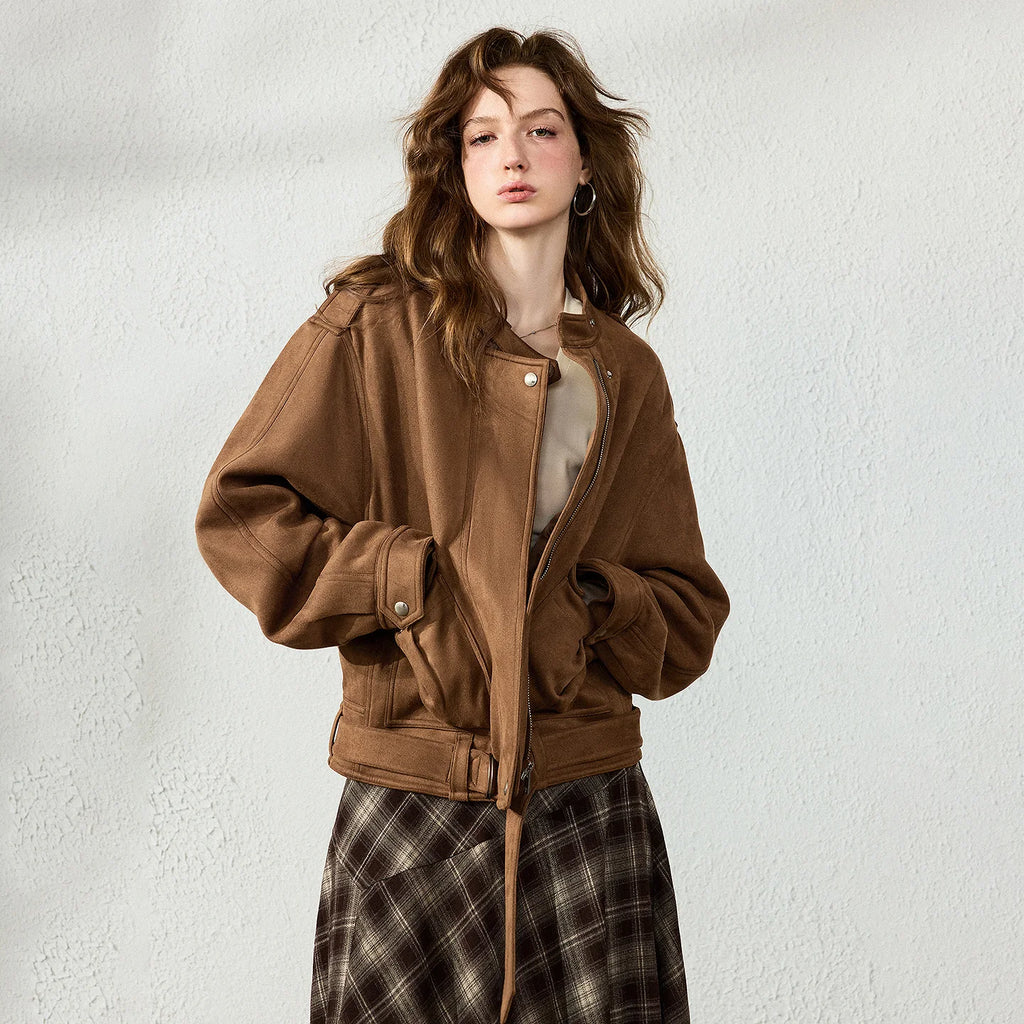 Stand-Collar Pocket Jacket