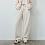 Drawstring Curved-Leg Pants