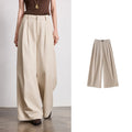 Pleated Wide-Leg Pants