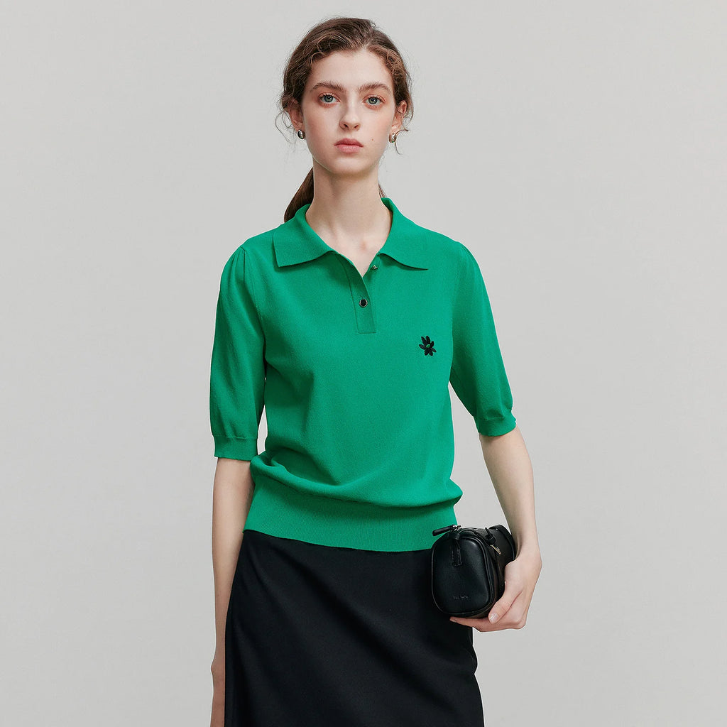 Motif-Detail Short-Sleeve Polo