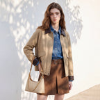 Collared Button-Front Jacket