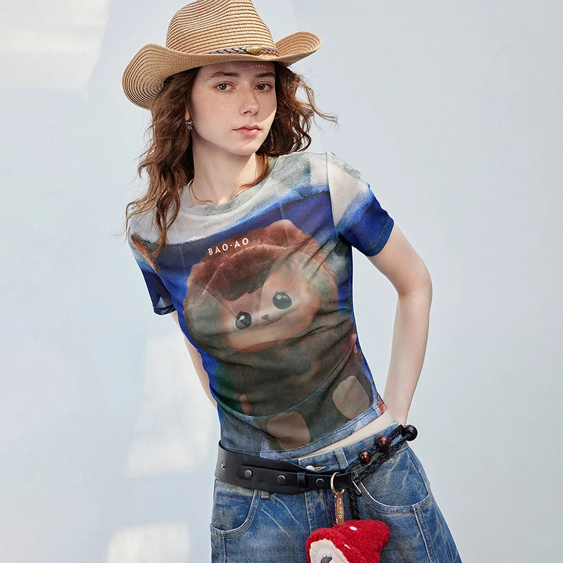 Graphic Fitted Short-Sleeve Tee