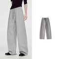 Curved-Seam Wide-Leg Sweatpants