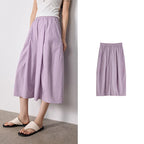 Cropped Wide-Leg Culottes