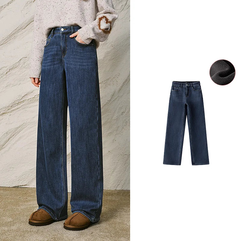Washed Straight-Leg Jeans