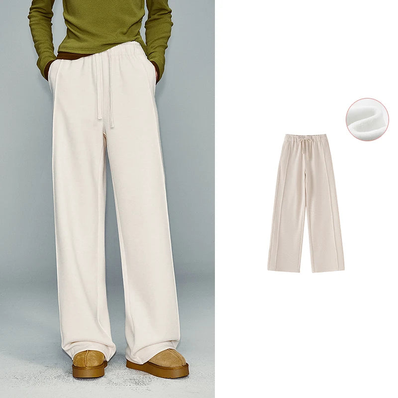 Relaxed Straight-Leg Pull-On Pants