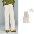 Relaxed Straight-Leg Pull-On Pants
