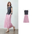 Sleeveless Shirt and Wide-Leg Pants Set