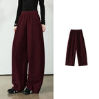 Draped Curved-Leg Pants