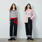 Cuffed Straight-Leg Jeans
