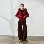 Curved-Leg Casual Pants