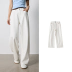 Seam-Detail Straight-Leg Jeans