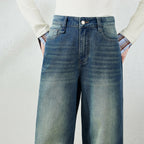 Washed Relaxed Wide-Leg Jeans
