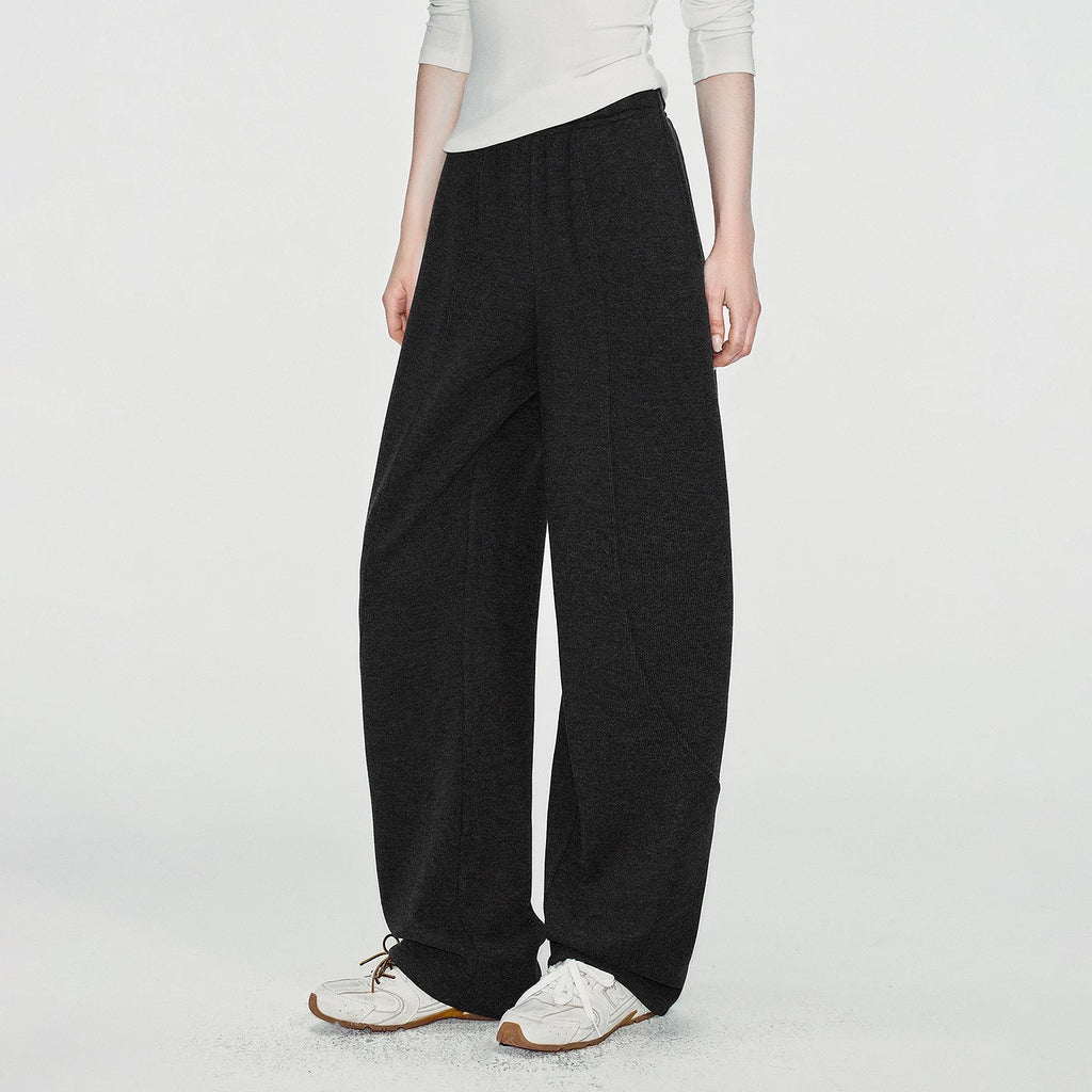 Curved-Leg Pull-On Pants
