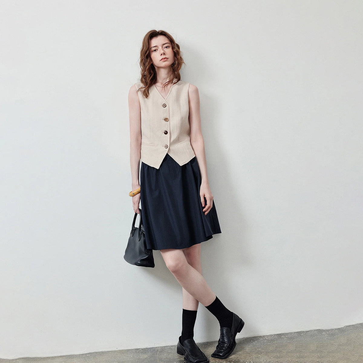 Tailored Button-Front Vest