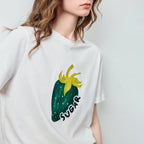 Strawberry Graphic Crewneck Tee