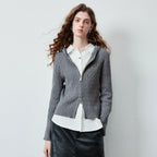 Ribbed Hooded Zip Cardigan