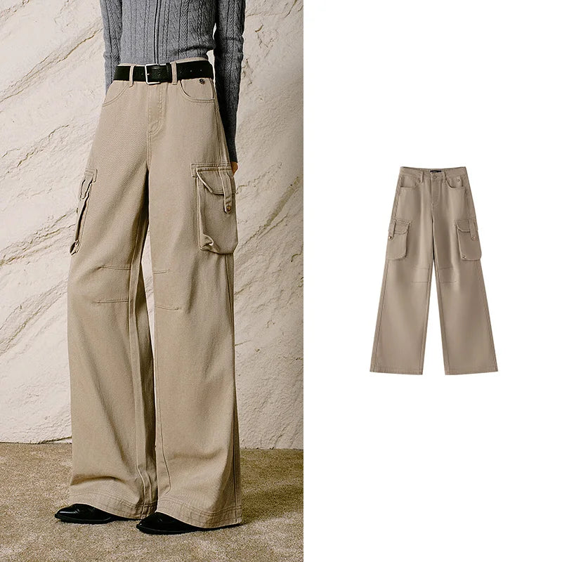 Wide-Leg Cargo Pants