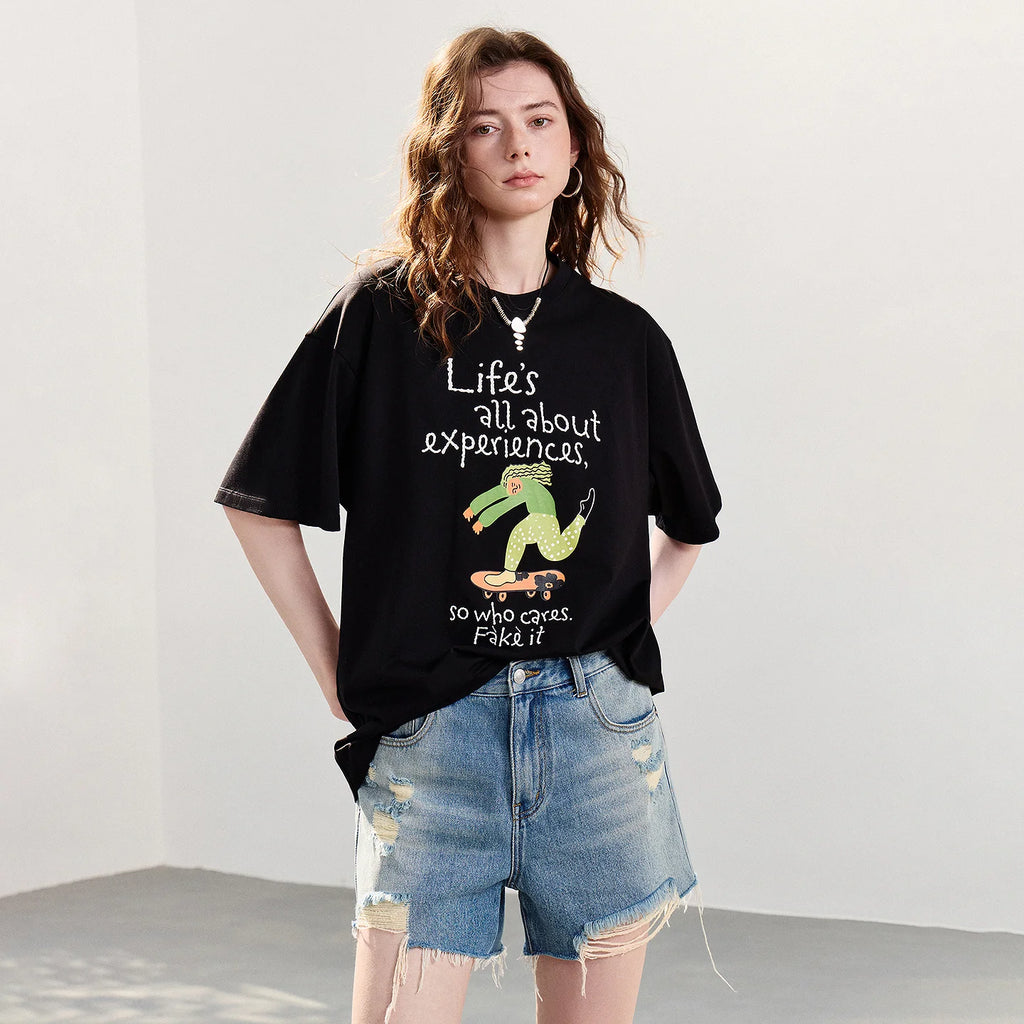 Crocodile Graphic Crewneck Tee